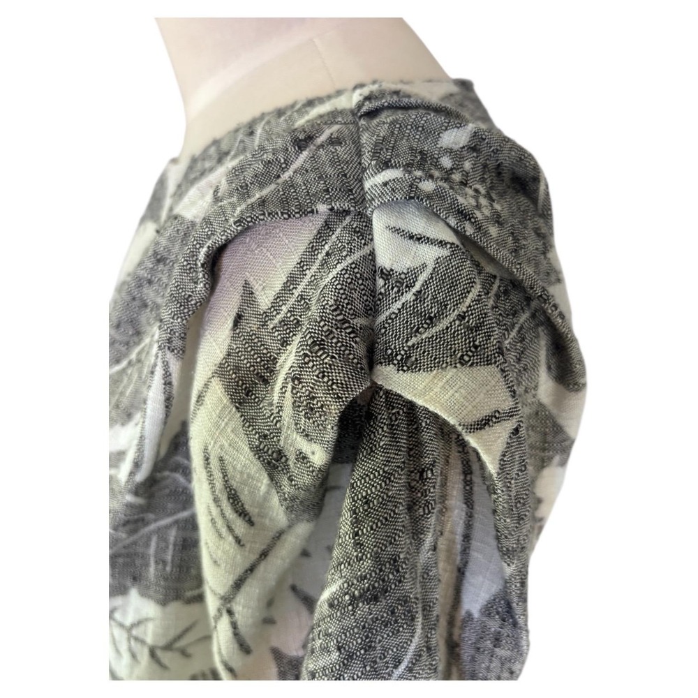 Pizzuto for Phoebe Vintage Kimono Style Tropical Leaf‎ Pattern Dress M - Picture 6 of 9